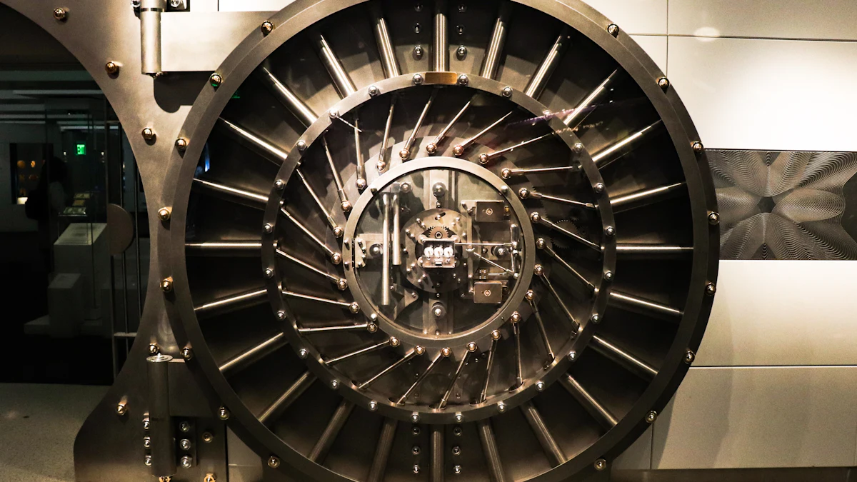 Steel bank vault door representing Block’s proposed bitcoin custody trust bank