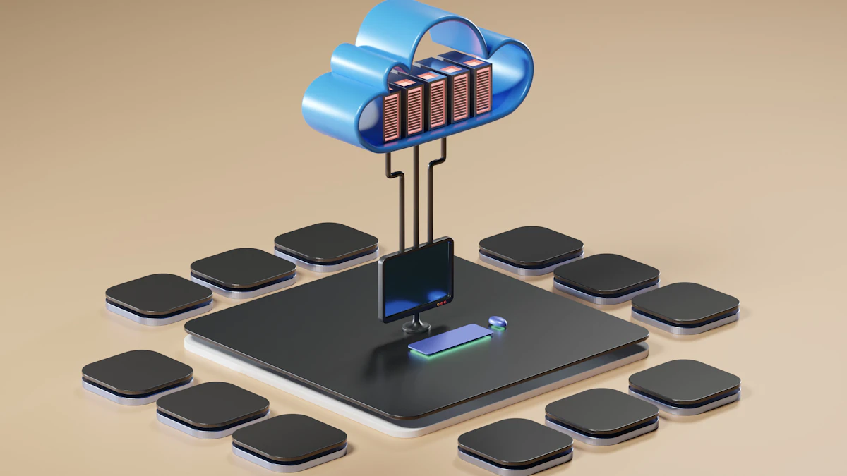 Abstract blue computing network illustrating Bitcoin post-quantum security planning