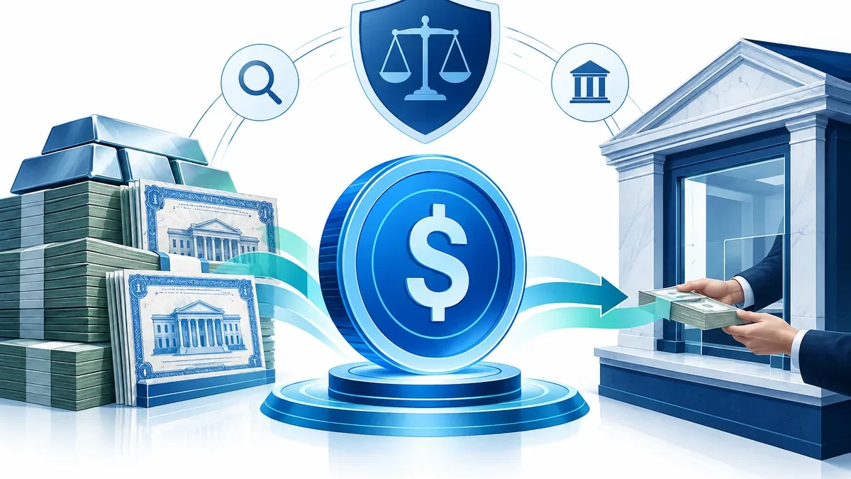 Abstract stablecoin reserve assets and a regulated redemption channel